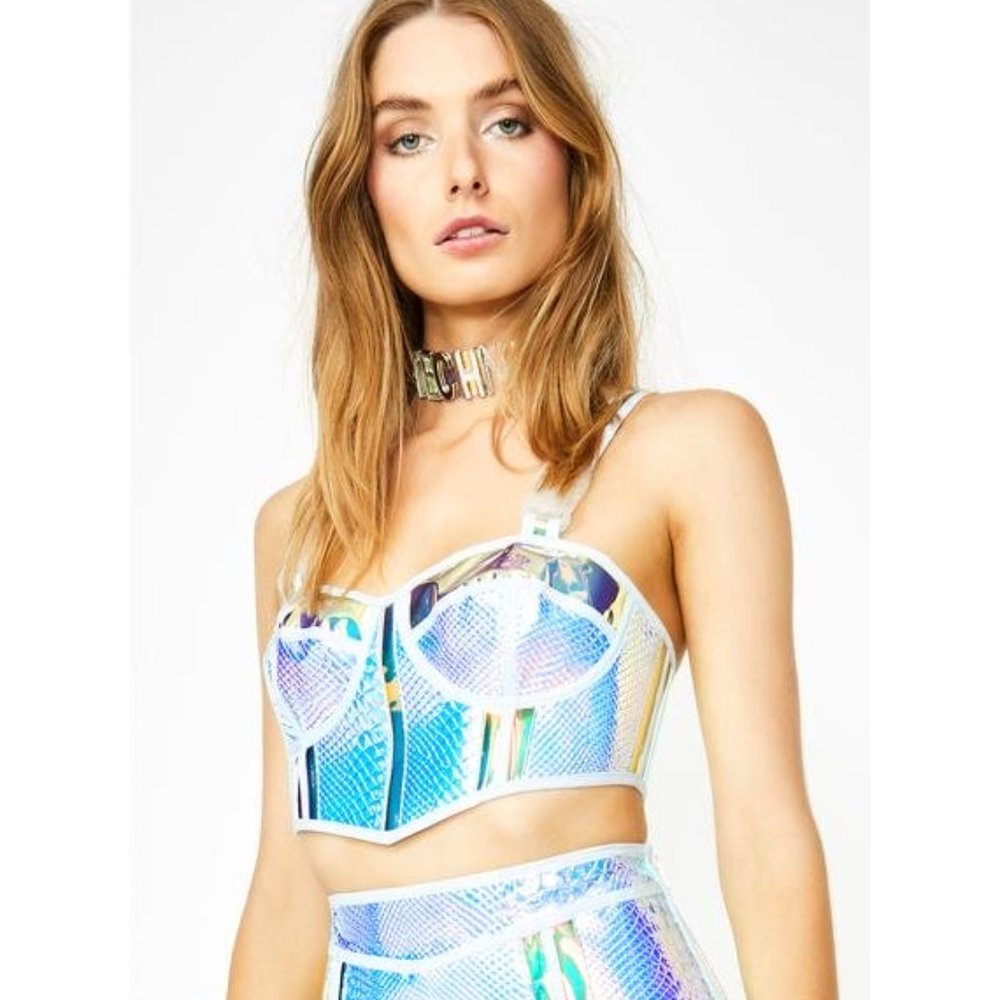 OPULENT EMPRESS HOLOGRAM BUSTIER